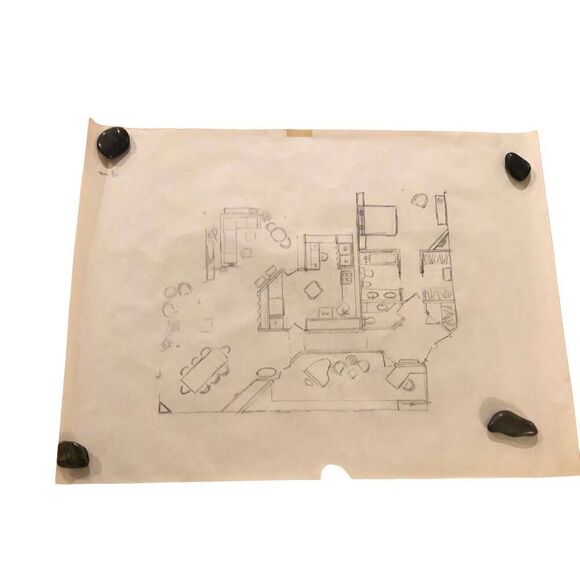 Vintage Architectural Drawings Lot of 5 Hand Drawn Plans - Picture 1 of 16